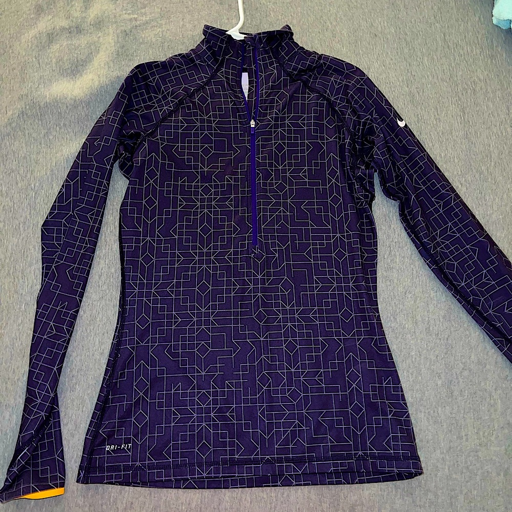 Nike purple Dri-Fit quarter zip